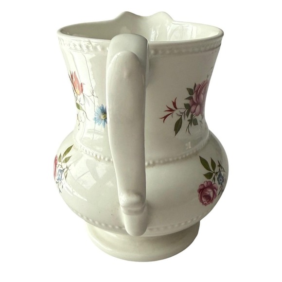 Vintage Lord Nelson Pottery Floral Mini Pitcher Jug England 5" Cottagecore Decor - Picture 5 of 7